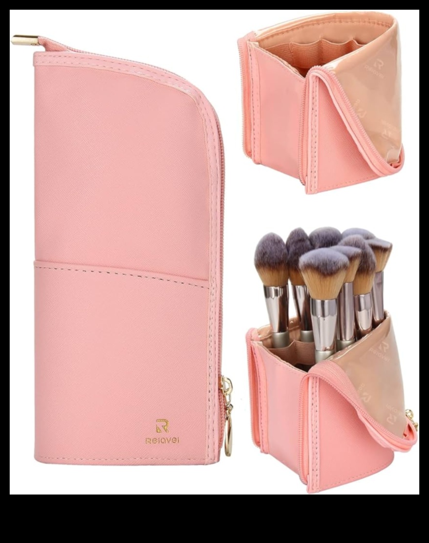 Roll-Up otu futrāļu jauda: ērta glabāšana skaistumkopšanai, atrodoties ceļā