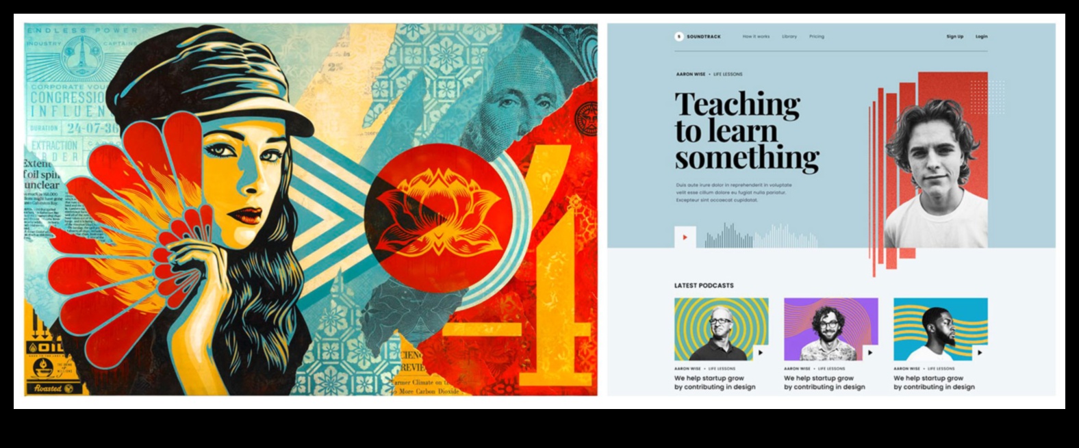 Dizaina ietekme: tīmekļa māksla, kas atstāj iespaidu tiešsaistē