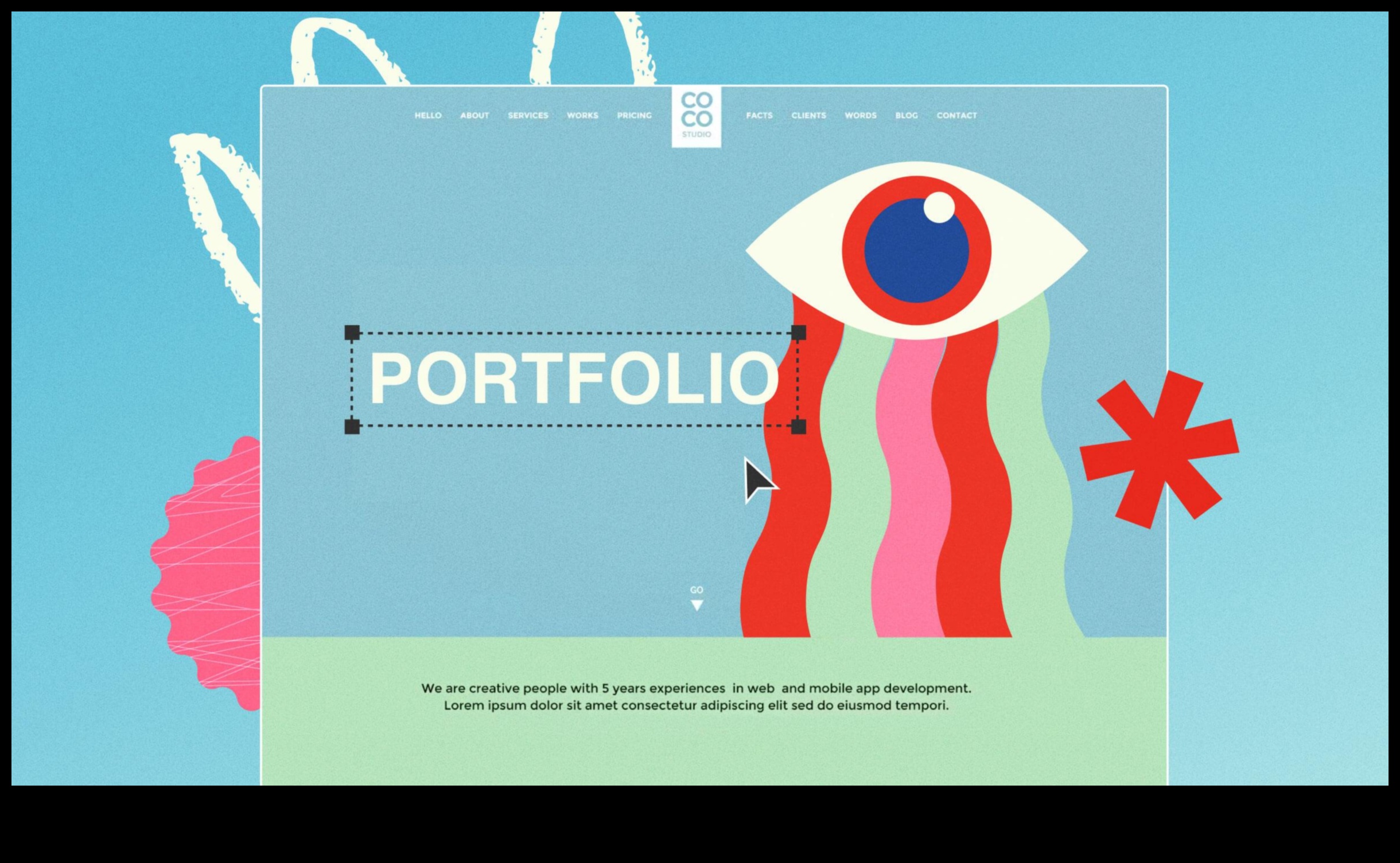 Radošuma demonstrēšana: dinamiska dizaina portfeļa izveide